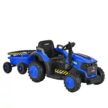 BO TERRON traktor 4 kerekű trélerrel 12V két motoros KÉK