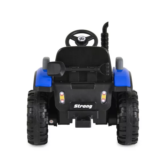 BO TERRON traktor 4 kerekű trélerrel 12V két motoros KÉK