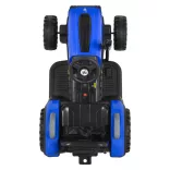 BO TERRON traktor 4 kerekű trélerrel 12V két motoros KÉK