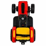 BO TERRON traktor 4 kerekű trélerrel 12V két motoros PIROS