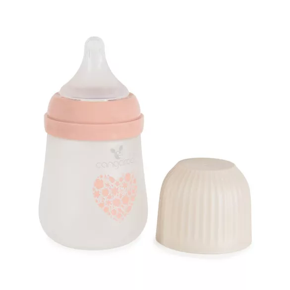 AMORI üveg cumisüveg széles szájú 180ml anticolic PINK