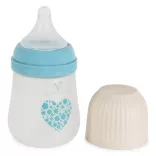 AMORI üveg cumisüveg széles szájú 180ml anticolic KÉK