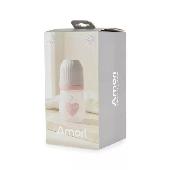 AMORI üveg cumisüveg széles szájú 180ml anticolic KÉK