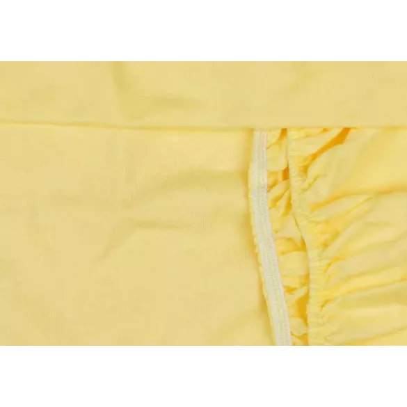 Lepedő kiságyba  gumis szegéllyel 60x120-70x140cm P SÁRGA  