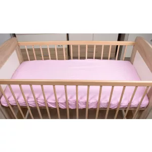 Lepedő kiságyba  gumis szegéllyel 60x120-70x140cm RÓZSA
