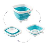MOCHTOYS homokozó szett: összecsukható vödör, lapát, gereblye KÉK