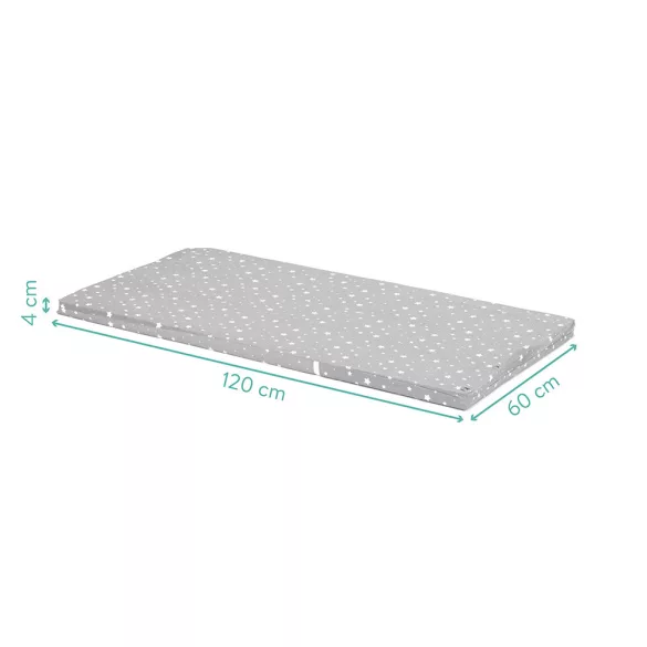 Fillikid utazóágy matrac 120x60x4cm-Szürke