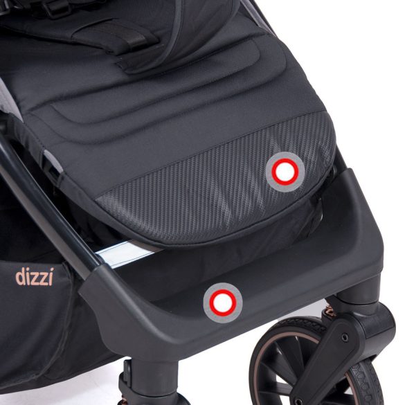 Coletto Dizzi sport babakocsi - Black