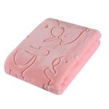 Duetbaby  mintás babatakaró - 80x110 cm - Rózsaszín