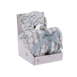 Duetbaby babatakaró plüss játékkal-Szürke