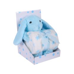Duetbaby babatakaró plüss játékkal-Kék