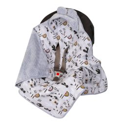 Duetbaby babahordozóba takaró-Szürke Láma