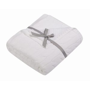 Duetbaby kötött bélelt takaró - Fehér