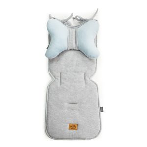 Floo babakocsi betét pillangó párnával - Szürke-Kék