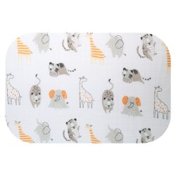 Színes mintás textil pelenka 70x80 cm-Szürke cirkusz