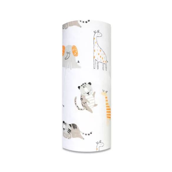 Színes mintás textil pelenka 70x80 cm-Szürke cirkusz