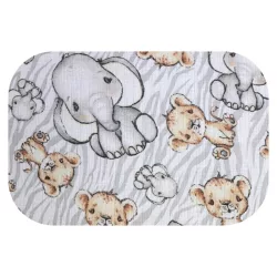 Színes mintás textil pelenka 70x80 cm-Szürke szafari