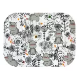 Színes mintás textil pelenka 70x80 cm-szürke minták