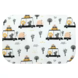 Színes mintás textil pelenka 70x80 cm-Kirándulás az állatkertben