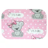 Színes mintás textil pelenka 70x80 cm-Medvelány