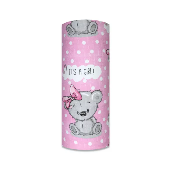 Színes mintás textil pelenka 70x80 cm-Medvelány