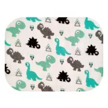 Színes mintás textil pelenka 70x80 cm-Türkiz dinó