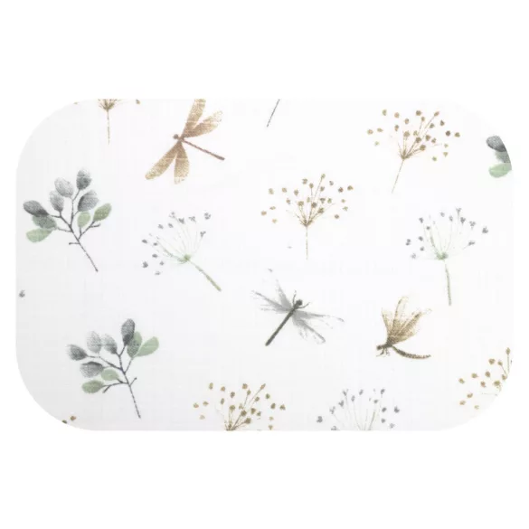 Színes mintás textil pelenka 70x80 cm-Szitakötő