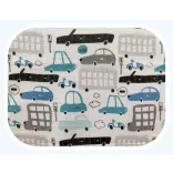 Színes mintás textil pelenka 70x80 cm-Kék autó