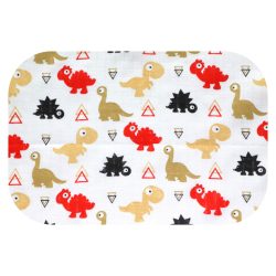 Színes mintás textil pelenka 70x80 cm-Dino