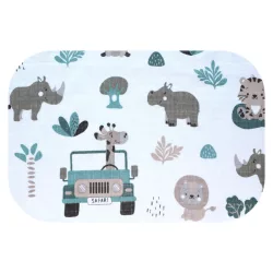Színes mintás textil pelenka 70x80 cm-Safari