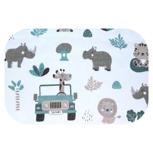 Színes mintás textil pelenka 70x80 cm-Safari