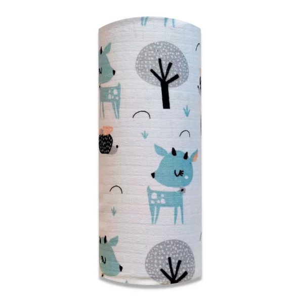 Színes mintás textil pelenka 70x80 cm-Menta őz