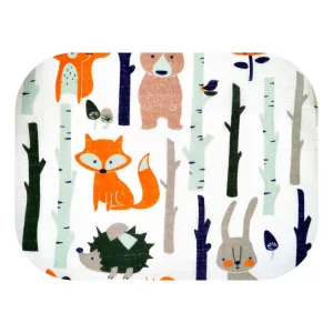 Színes mintás textil pelenka 70x80 cm-Erdei élet