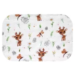 Színes mintás textil pelenka 70x80 cm-Barna szarvas a réten