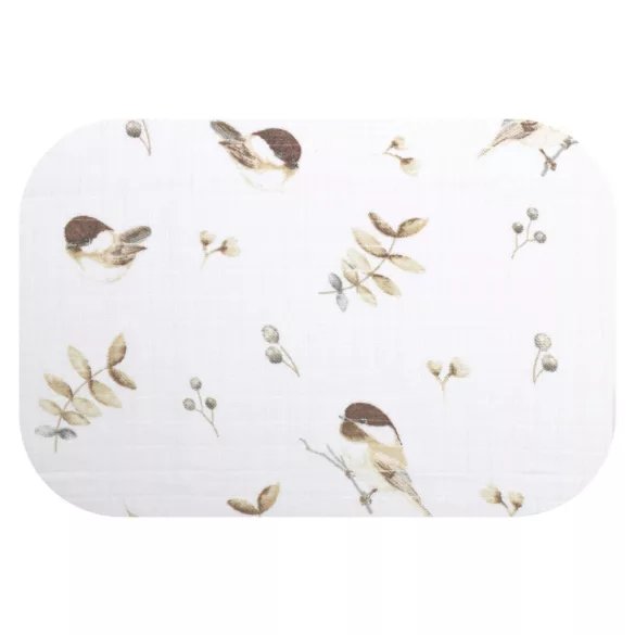 Színes mintás textil pelenka 70x80 cm-Verebek