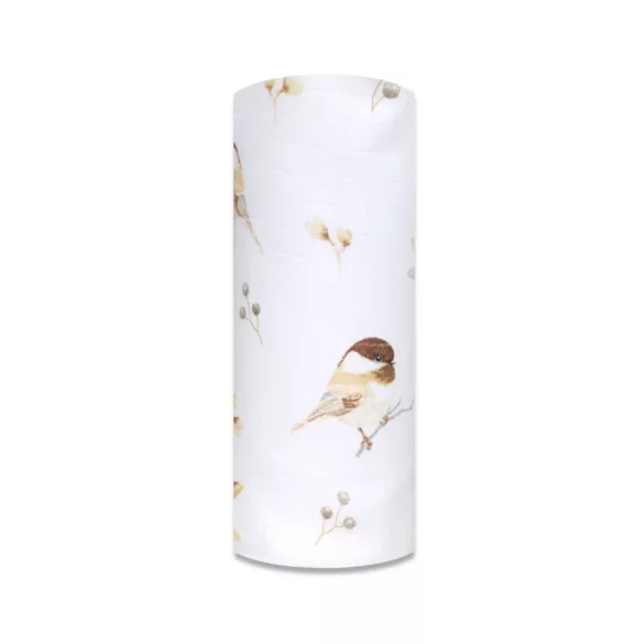 Színes mintás textil pelenka 70x80 cm-Verebek