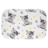 Színes mintás textil pelenka 70x80 cm-Aranyos maci