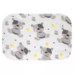 Színes mintás textil pelenka 70x80 cm-Aranyos maci