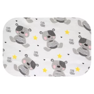 Színes mintás textil pelenka 70x80 cm-Aranyos maci