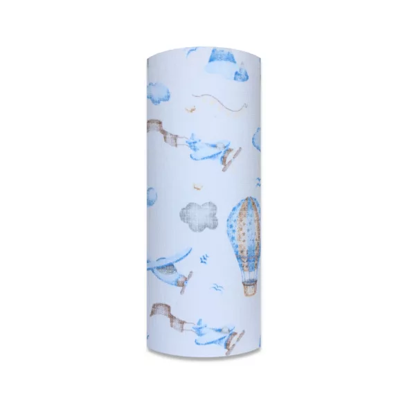 Színes mintás textil pelenka 70x80 cm-Kék repülőtér