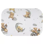 Színes mintás textil pelenka 70x80 cm-Medve csillag