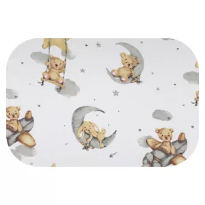 Színes mintás textil pelenka 70x80 cm-Medve csillag