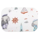 Színes mintás textil pelenka 70x80 cm-Elefánt kapitány