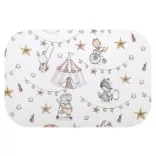 Színes mintás textil pelenka 70x80 cm- Rózsaszín Cirkusz