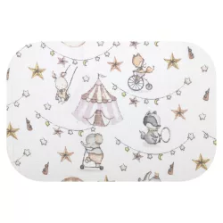 Színes mintás textil pelenka 70x80 cm- Rózsaszín Cirkusz