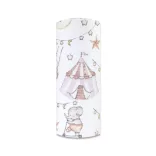 Színes mintás textil pelenka 70x80 cm- Rózsaszín Cirkusz