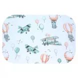 Színes mintás textil pelenka 70x80 cm- Róka pilóta