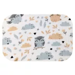 Színes mintás textil pelenka 70x80 cm-Pasztell állatok