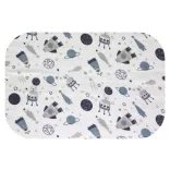 Színes mintás textil pelenka 70x80 cm- Szürke űr