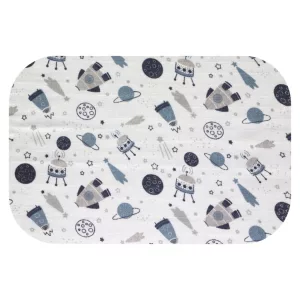 Színes mintás textil pelenka 70x80 cm- Szürke űr